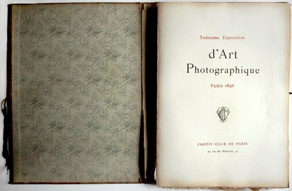 Troisième Exposition d'Art Photographique - 1896