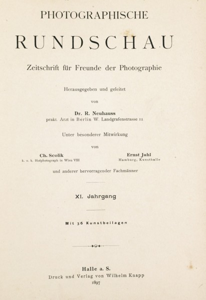 Photographische Rundschau : 1897
