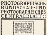 Title page:  Photographische Rundschau- 1907