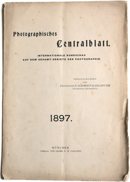 Title page:  Photographisches Centralblatt- 1897