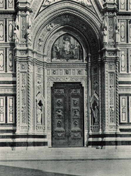 Door of the Duomo of Florence, Italy