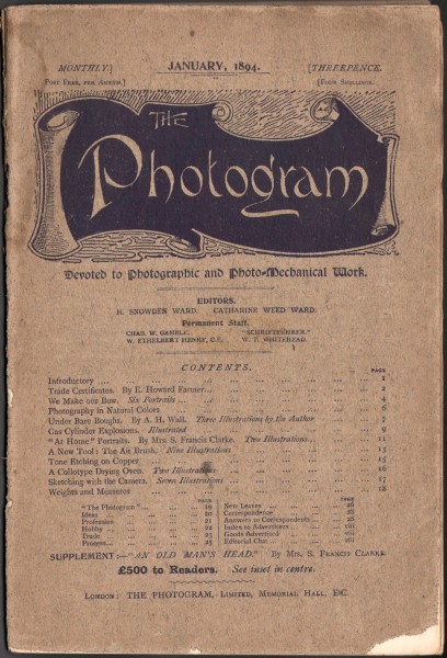 Cover: The Photogram : 1894