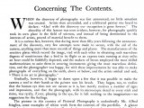 Walter E. Woodbury: Concerning The Contents