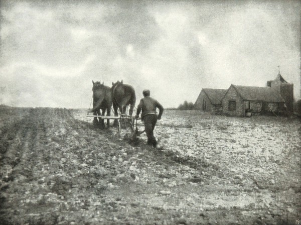Ploughing on the South Downs