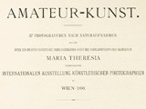 Title Page: 1891 Vienna Exhibition