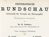 Title page:  Photographische Rundschau- 1894