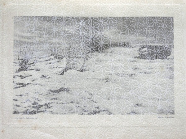 Snowflake tissue guard- Elbstrand im Schnee
