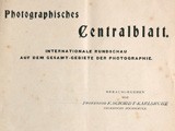 Title page:  Photographisches Centralblatt- 1897