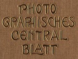 Journal Board Cover: Photographisches Centralblatt 1899