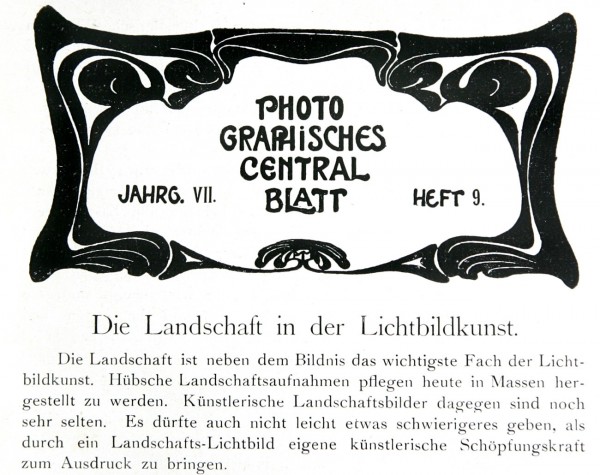 Photographisches Centralblatt: 1901