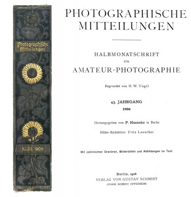 Photographische Mitteilungen: 1864-1911: A Lasting Legacy to German photochemist Hermann Wilhelm Vogel  