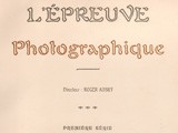 Title page: L'Épreuve photographique: 1904