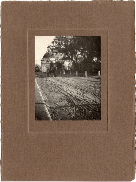 Dirt Road With Horse-Drawn Cart