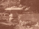 Japanese Tea Garden Pond with Stone Lantern