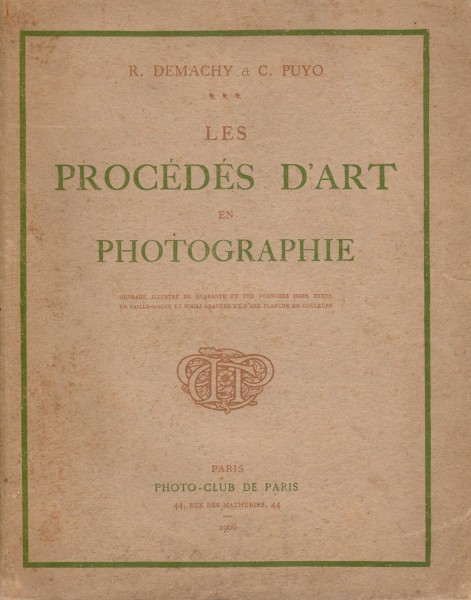 Cover: Les Procédés D'Art en Photographie