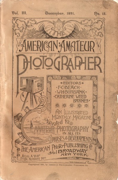Cover: The American Amateur Photographer: 1891