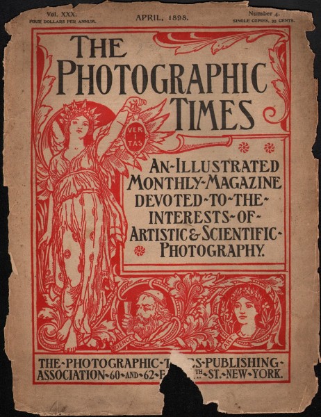 Cover: The Photographic Times: April, 1898