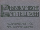 Journal Cover: Photographische Mitteilungen 1906
