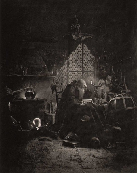 Faust dans son laboratoire