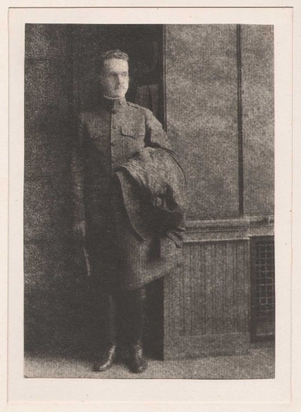 Serviceman wearing WWI uniform