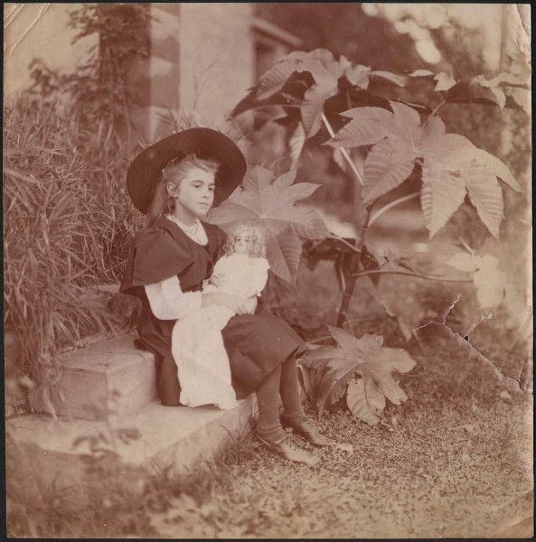 Dorothy Tucker holding Doll