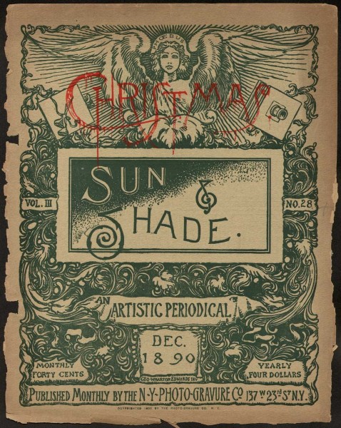 Sun & Shade: An Artistic Periodical Christmas Cover