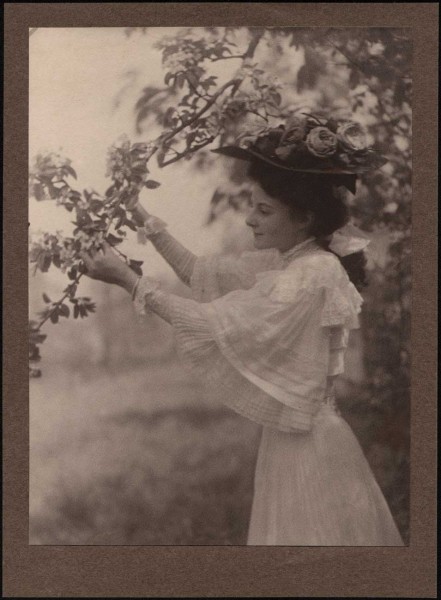 Mary Tucker with Apple Blossoms