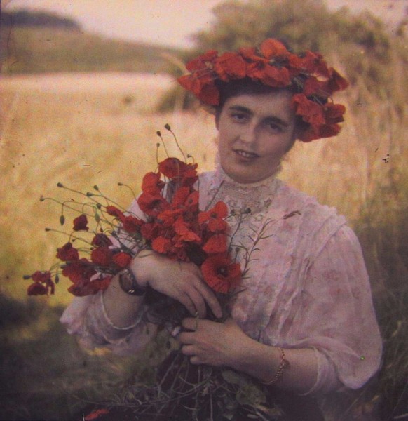 Woman with Poppies