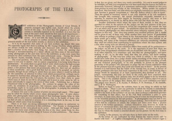 Photographs of the Year 1891