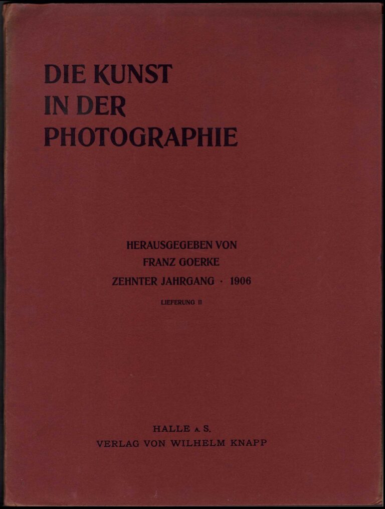 Folder: Die Kunst in der Photographie : 1906