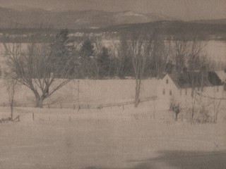 White Mountains, N.H. from Fryeburg Maine