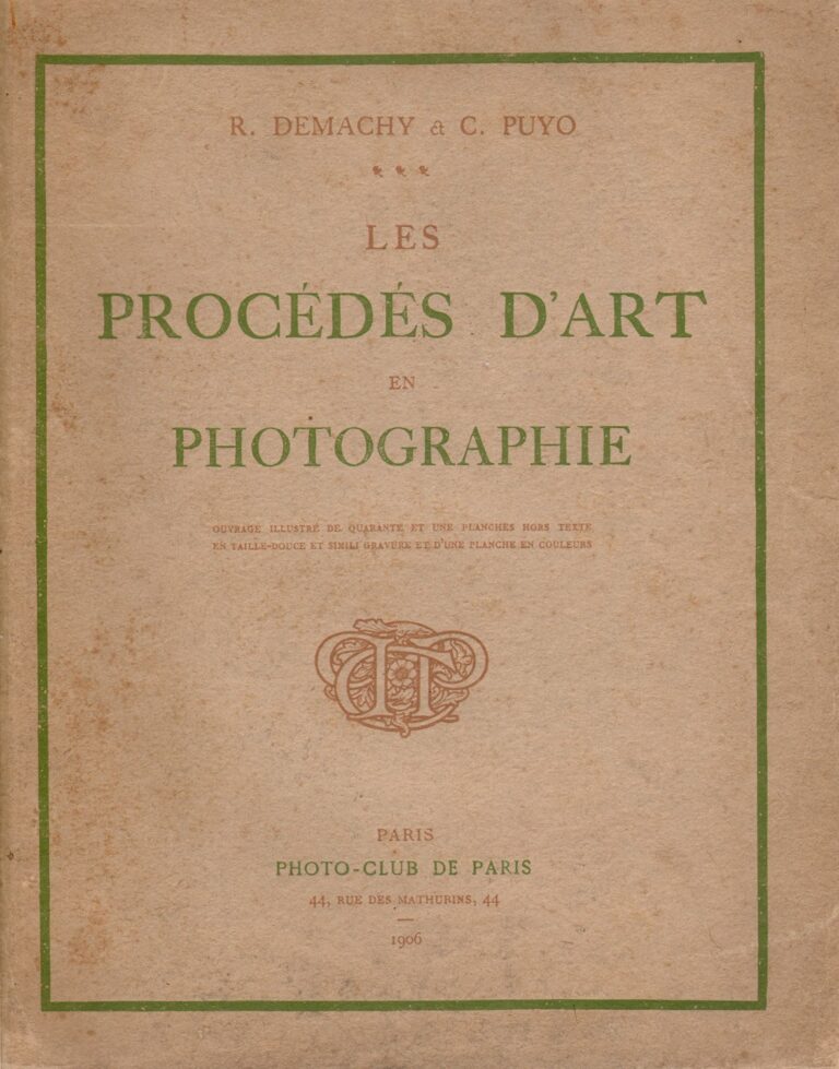 Cover: Les Procédés D’Art en Photographie
