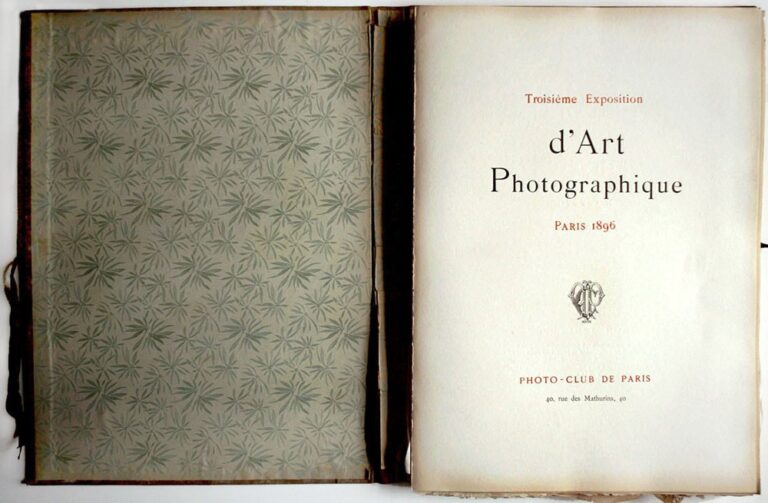 Title Page: Troisième Exposition d’Art Photographique : 1896