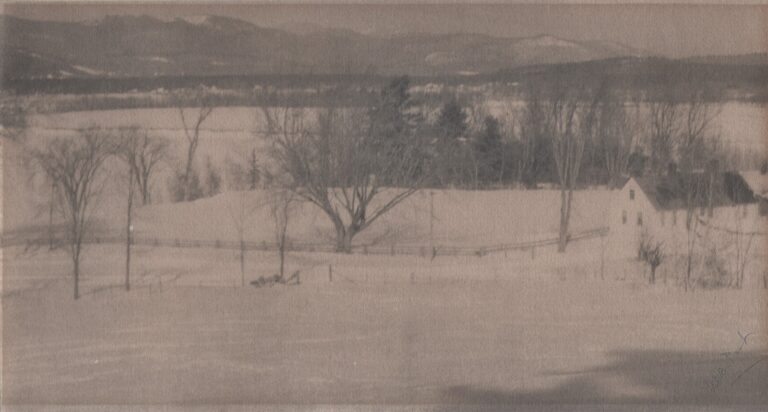 White Mountains, N.H. from Fryeburg Maine