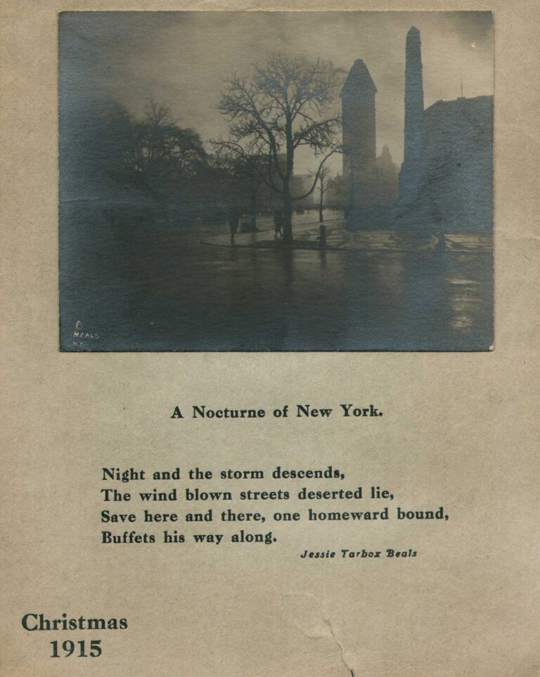 A Nocturne of New York – Christmas 1915