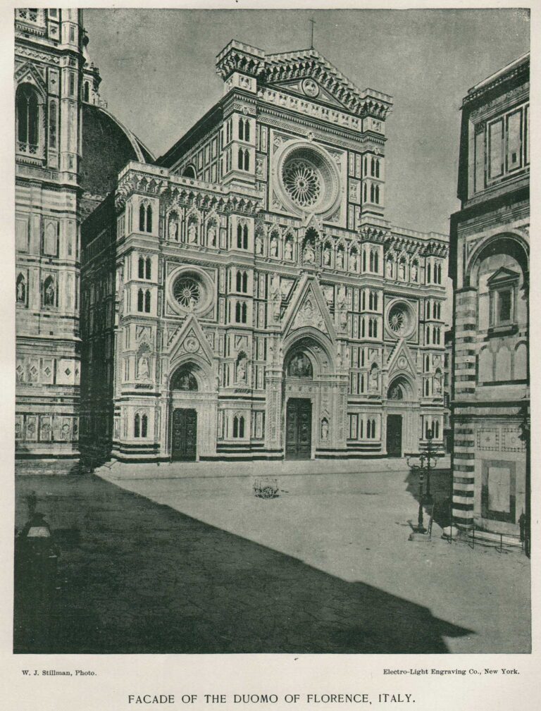 Facade of the Duomo of Florence, Italy
