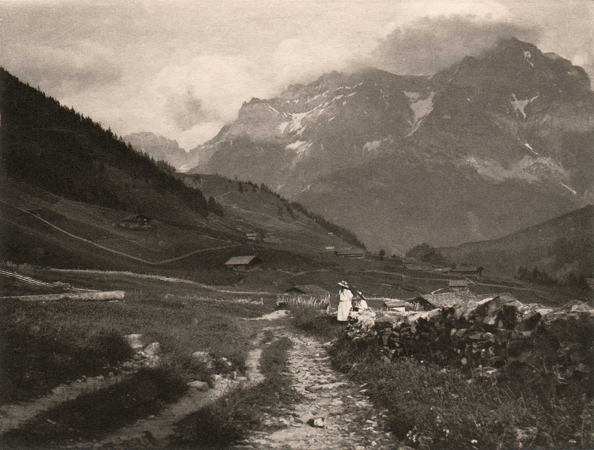 Adelboden “De Grosse Lohner” Bij Avondzon | Adelboden “The Grosse Lohner” At Sunset