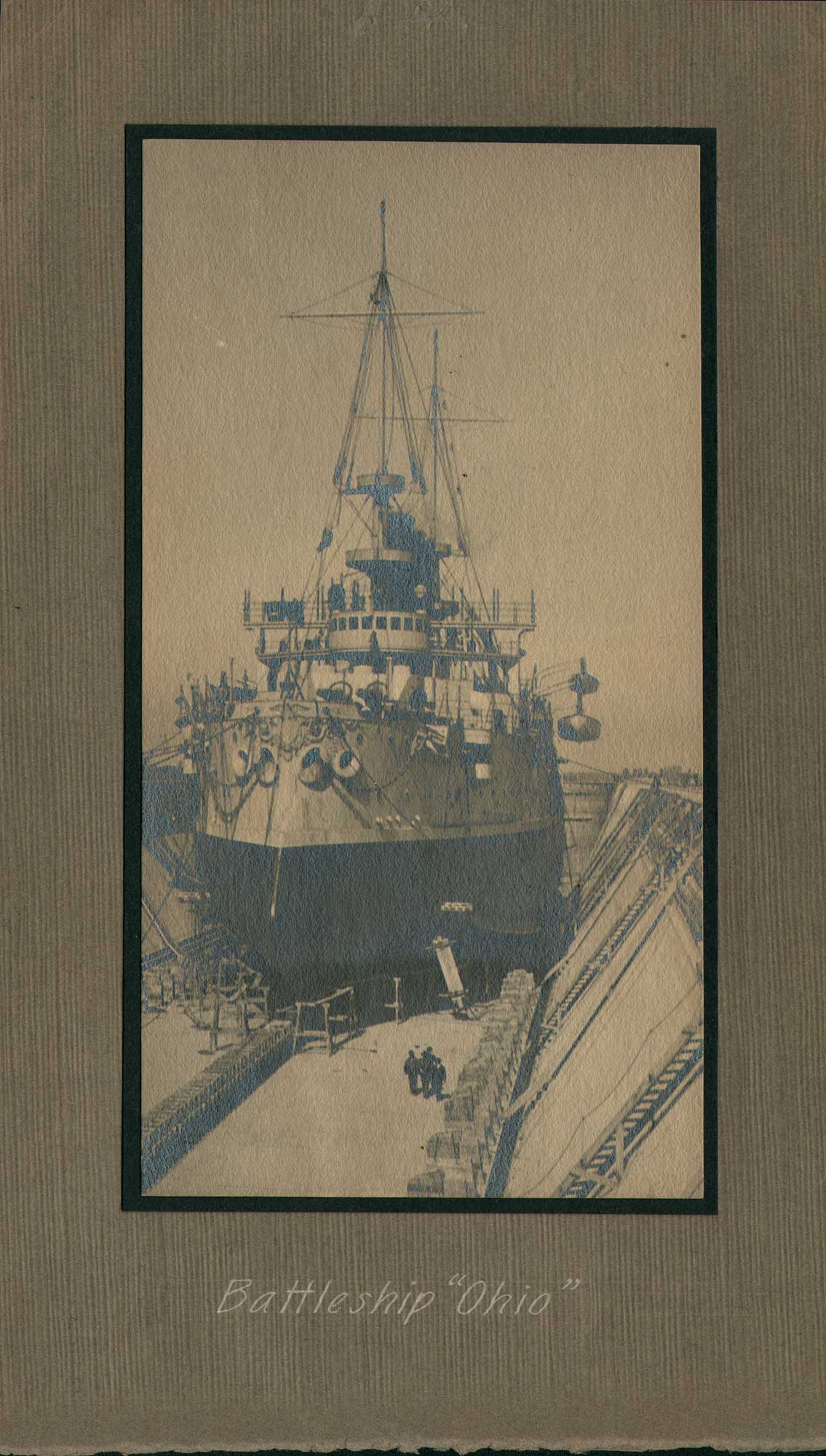 Battleship Ohio in Drydock, San Francisco