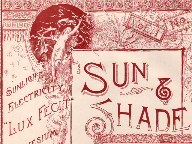 Title Page: Sun & Shade: A Photographic Record of Events 1888