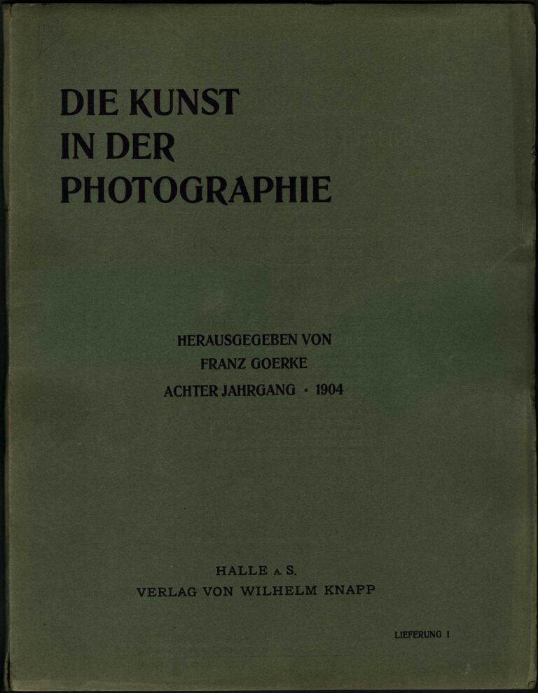 Folder: Die Kunst in der Photographie : 1904