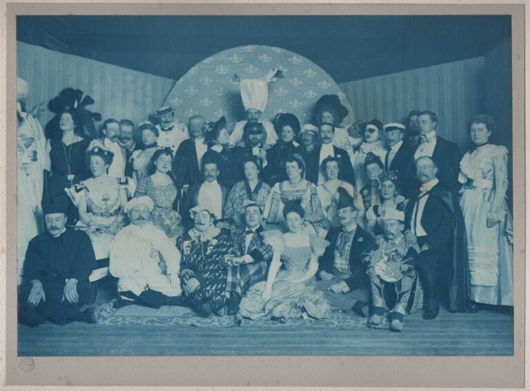 Group Photo: One of the 1001 Nights Costume Party: December 17, 1896