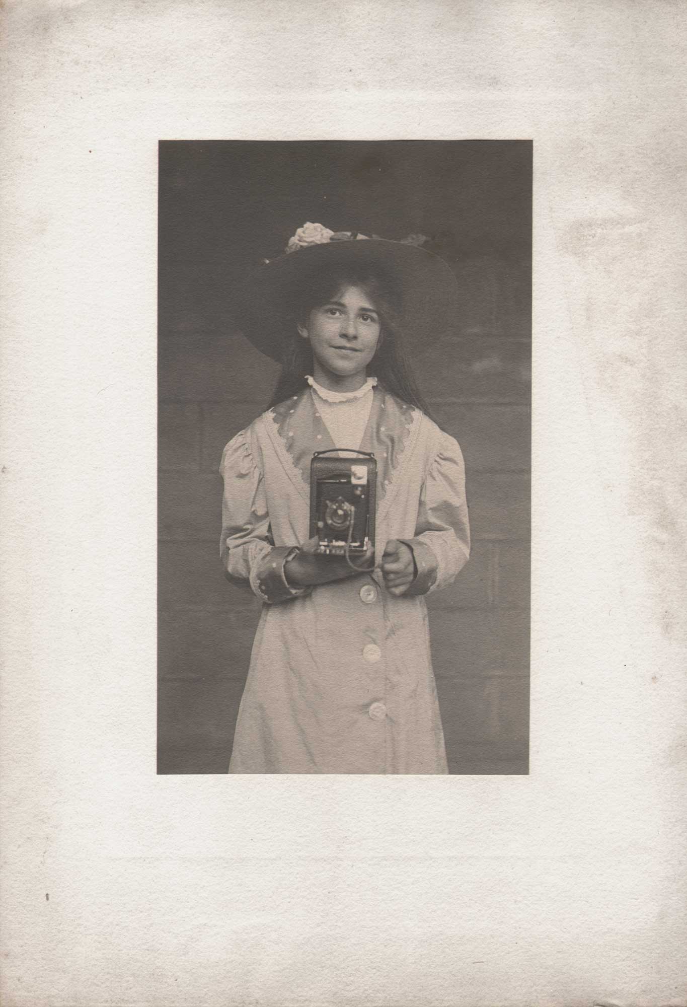Dorothy Tucker with Kodak Camera
