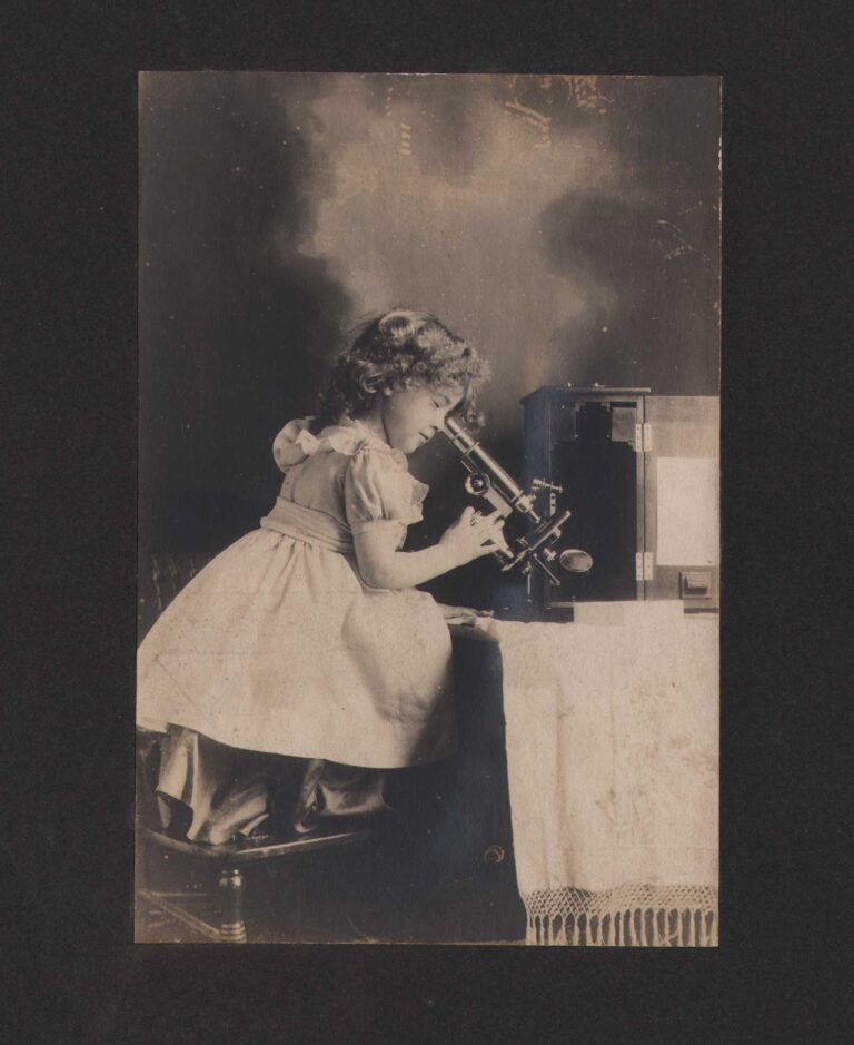 Dorothy with Microscope