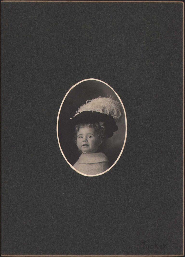 Dorothy Tucker wearing Plumed Chapeau
