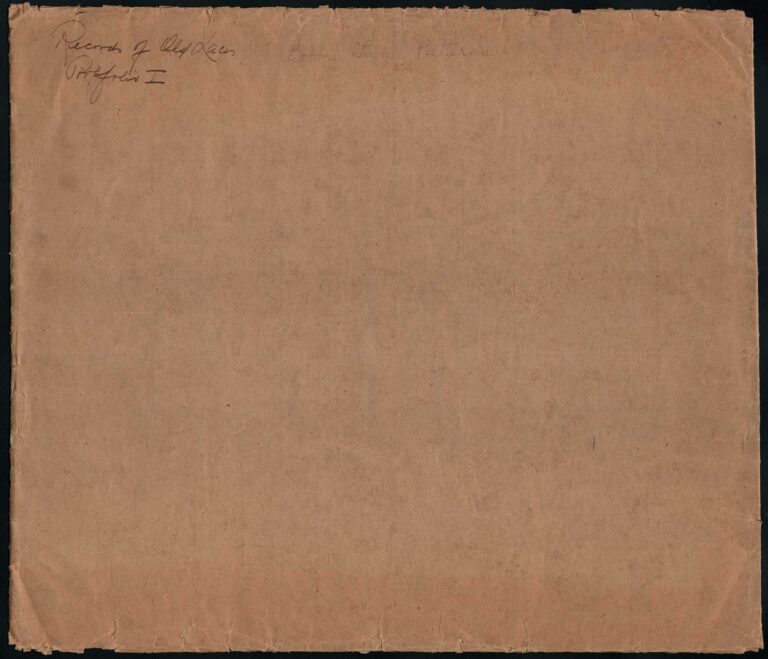 Folder: Records of Old Laces: Portfolio 1