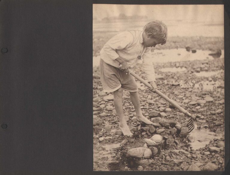 Child Raking for Clams