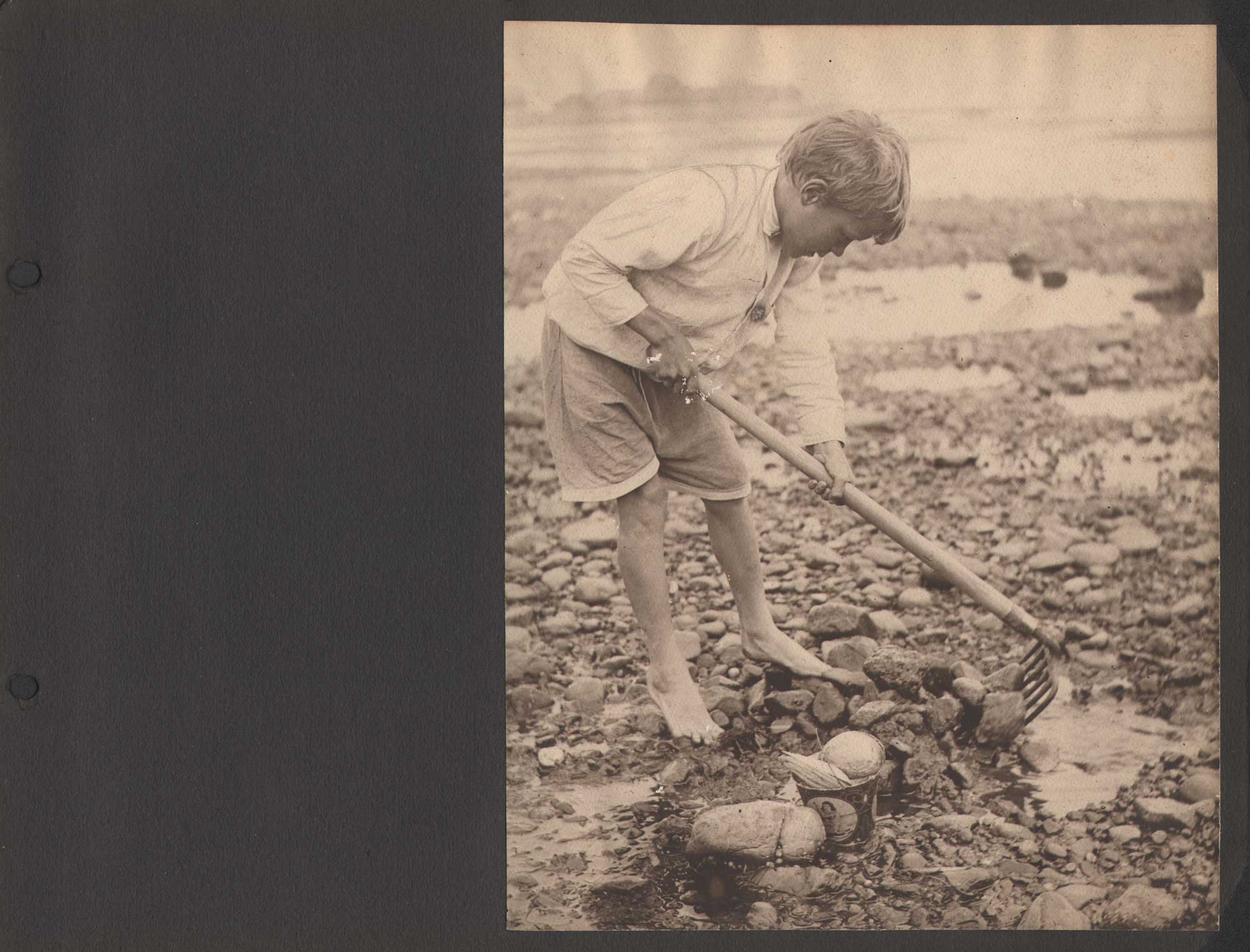 Child Raking for Clams