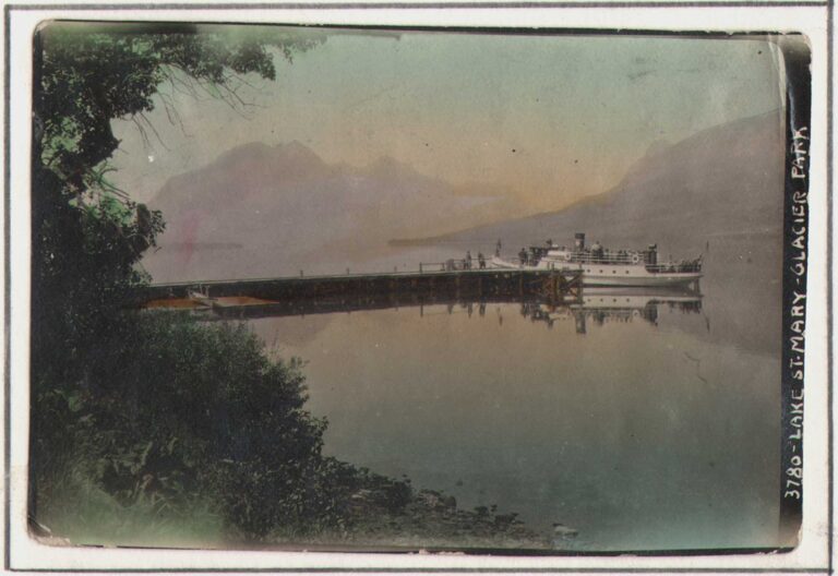 Steam Yacht: Lake Saint Mary: Glacier National Park