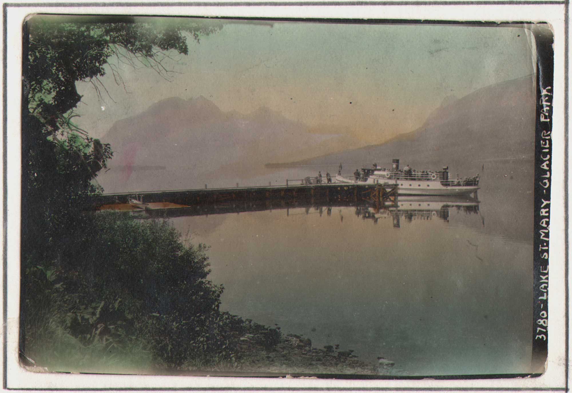 Steam Yacht: Lake Saint Mary: Glacier National Park