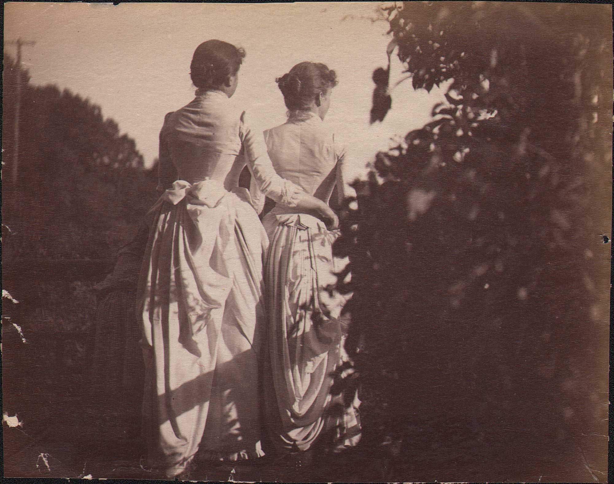 Women Pose on Porch in Brookline, MA: August 8, 1887